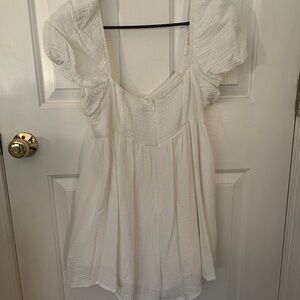 Princess Polly White Puff Sleeve Romper